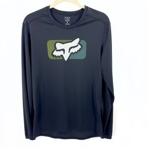 Fox Racing Ranger Long Sleeve Shirt Mens Size S Black Performance Stretch Top